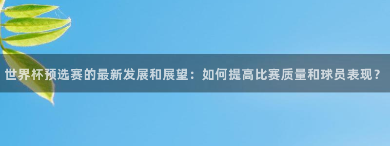 世预赛欧洲赛程表：世界杯预选赛的最新发展和展望：如何提高比赛质量和球员表现？